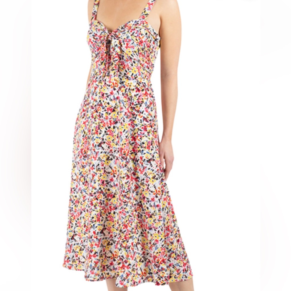 JULIA JORDAN crepe Georgette midi dress